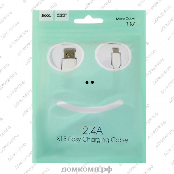 Кабель Micro-USB HOCO X13 Easy charging белый недорого. домкомп.рф